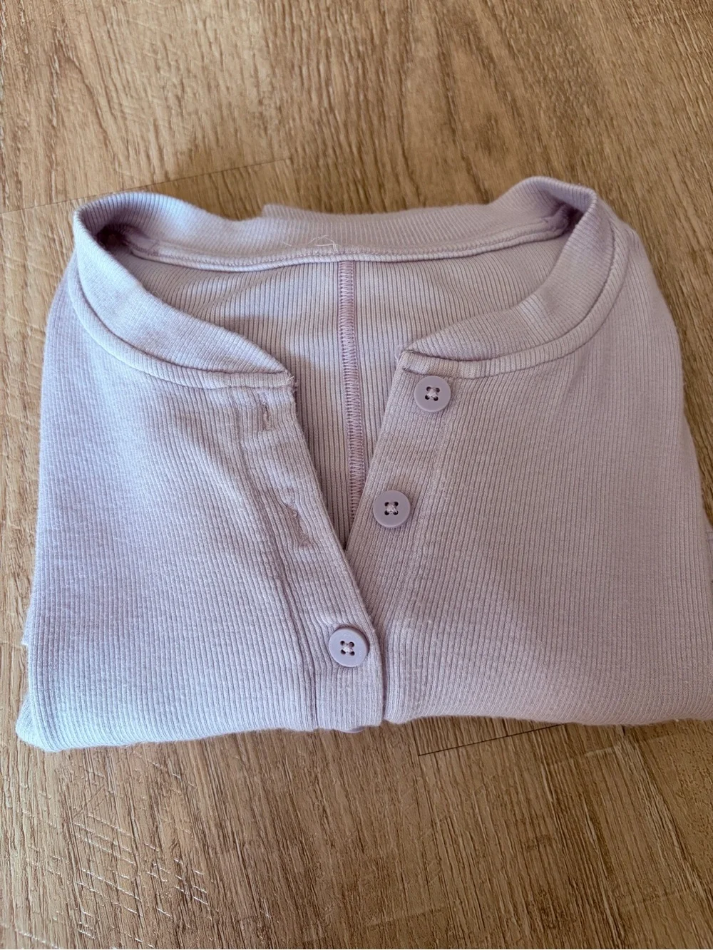 Lululemon Hold Tight Long Sleeve Henley - Faint Lavender - Size 6